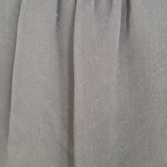 Simply Vera Wang 3 Tier Ruffle Tunic SzL Chiffon Like Black Pullover Sleeveless - Picture 9 of 12